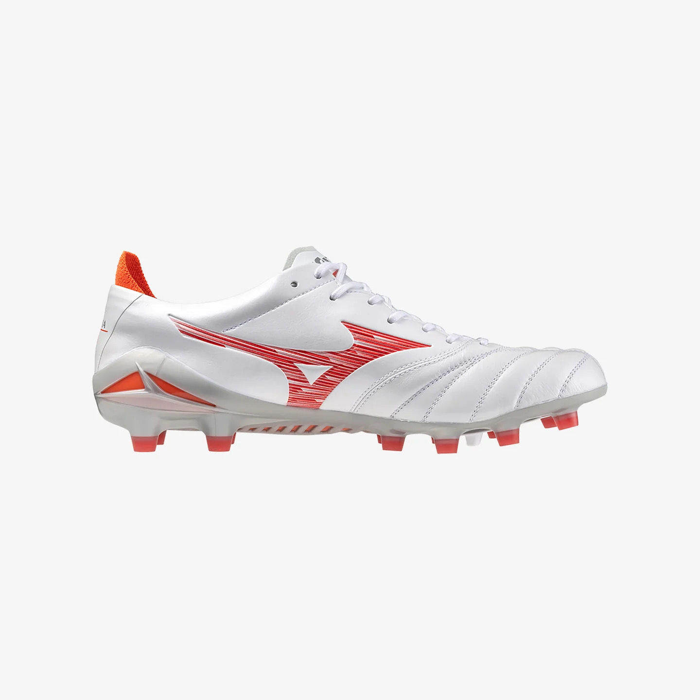 MIZUNO MORELIA NEO IV ELITE WHITE RADIANT RED HOT CORAL