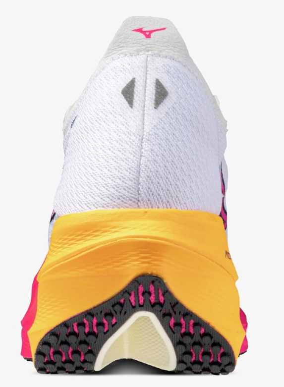 MIZUNO WAVE REBELLION PRO 3 - WHITE/PINK TETRA/TANG ORANGE